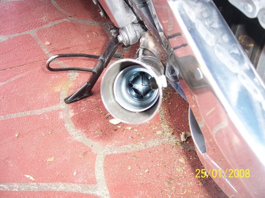 Slash cut exhaust internal baffles.